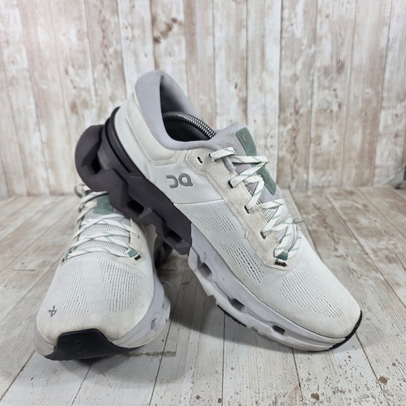 On Cloudgo Mens Running Shoes White Gray CloudTec Sneakers US 12 3ME30014021 - Picture 6 of 8